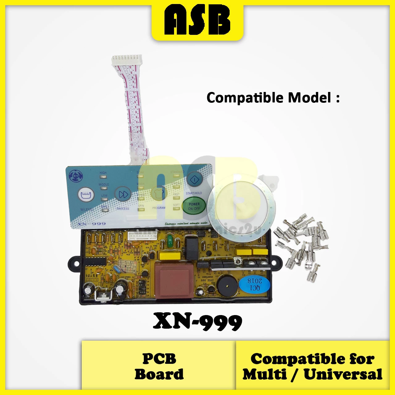 (1pc) ( Compatible : Multi / UNIVERSAL ) Washing Machine PCB Board  / Papan Litar