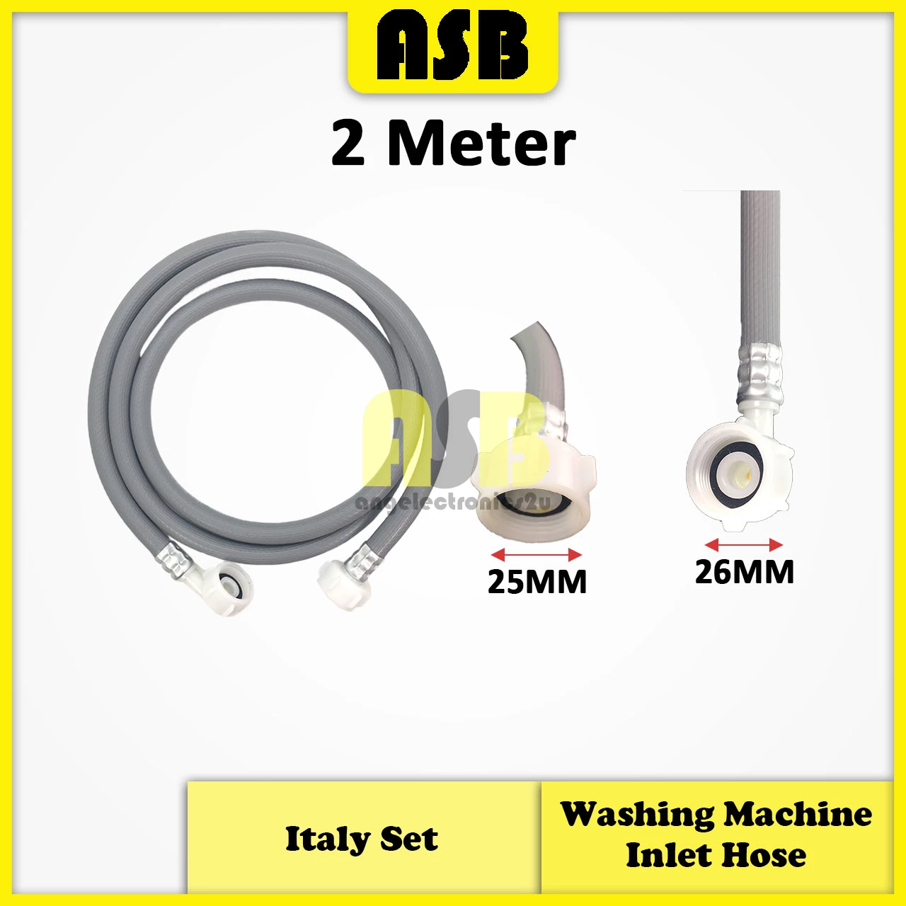 (1pc) Washing Machine Inlet Hose ( Italy Set ) ( 2 / 3 / 4 Meter )