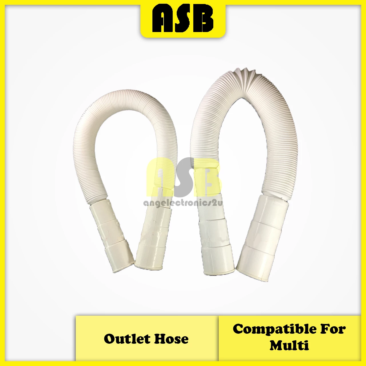 (1pc) ( Compatible : Multi ) Washing Machine Outlet Hose 6 / 7 Size Holes Soft ( Flexible , Cuttable ) 1.8 Meter