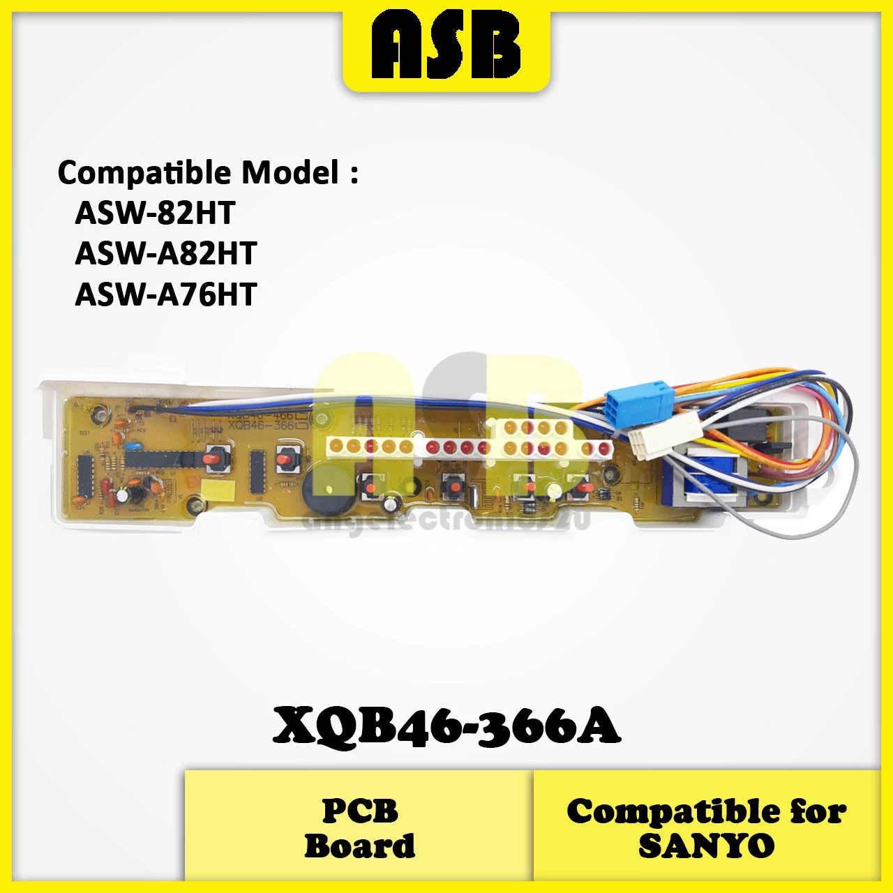 (1pc) ( Compatible : SANYO ) Washing Machine PCB Board  / Papan Litar