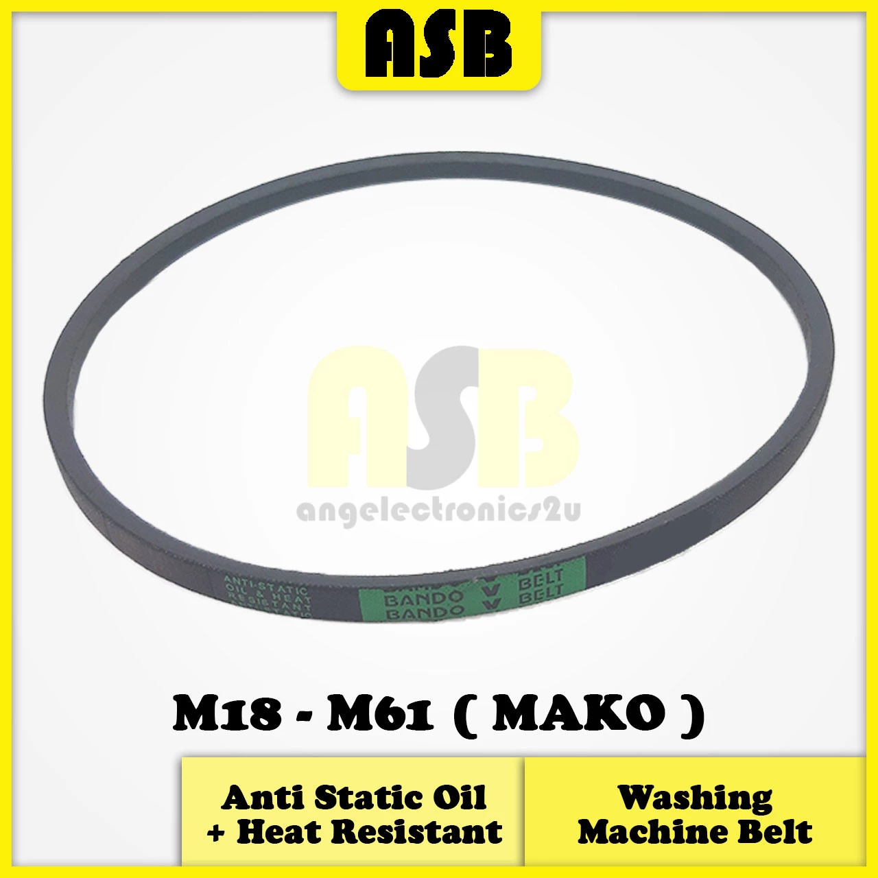 (1pc) Washing Machine Belt ( MAKO ) M18 - M61