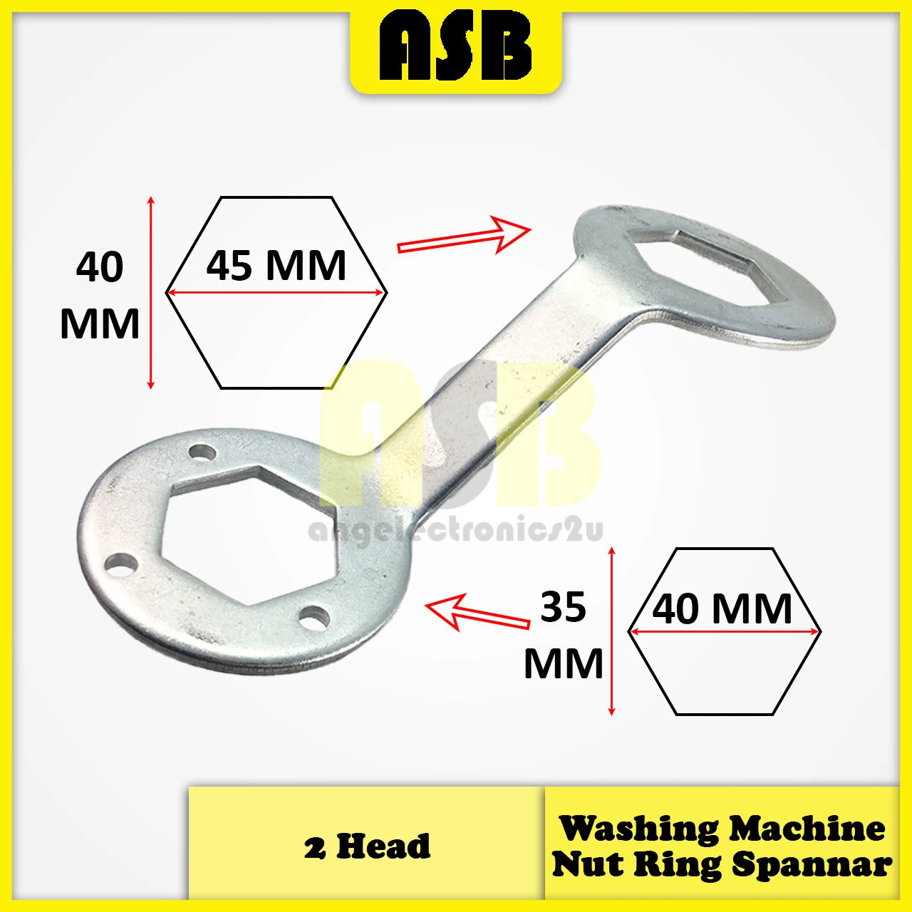 (1pc) Washing Machine Nut Ring Spanner ( 661014038 )