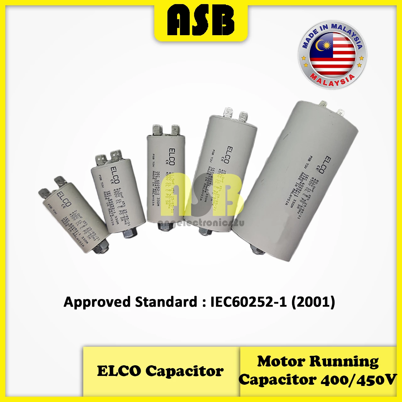 (1pc) ELCO Capacitor 450V ( 1.5 / 1.8 / 2 / 2.2 / 2.5 / 3 / 3.5 / 4 / 4.5 / 5 / 5.5 / 6 / 6.5 UF )