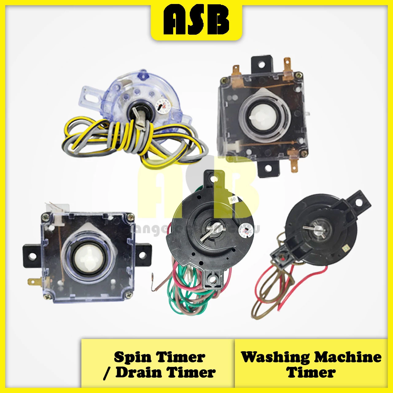 (1pc) ( Compatible : Multi / Universal ) Washing Machine Spin Timer / Drain Timer / Motor Keluar Air