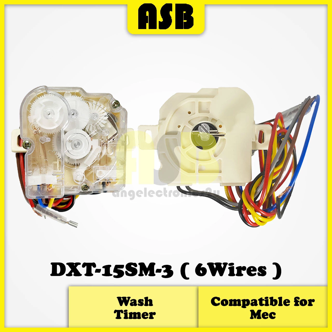 (1pc) ( Compatible : MEC ) Washing Machine Wash Timer (661008013) 6 Wire / 6 Wayar