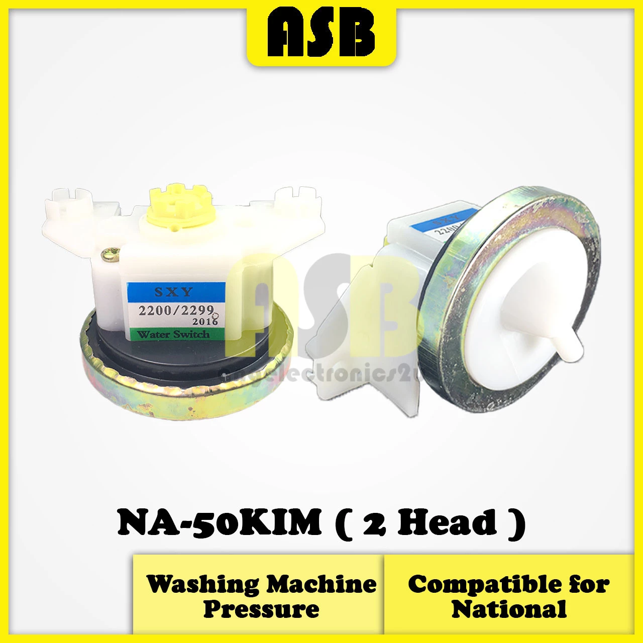 (1pc) ( Compatible : National ) Washing Machine Pressure ( 2 Head / 3 Pin )