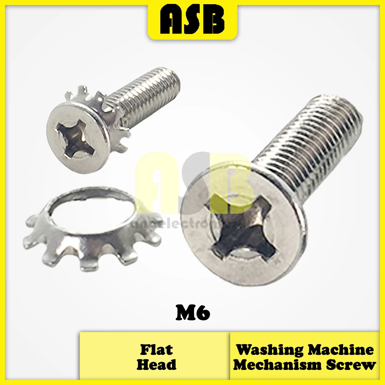 (1pc) Washing Machine Mechanism Screw ( Flat / Round )