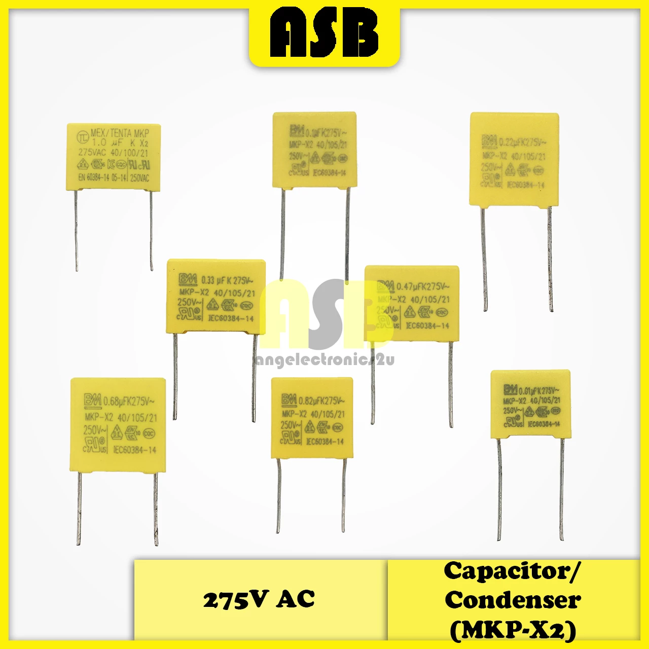 (1pc) Capacitor / Condenser 275V AC ( MKP-X2 )