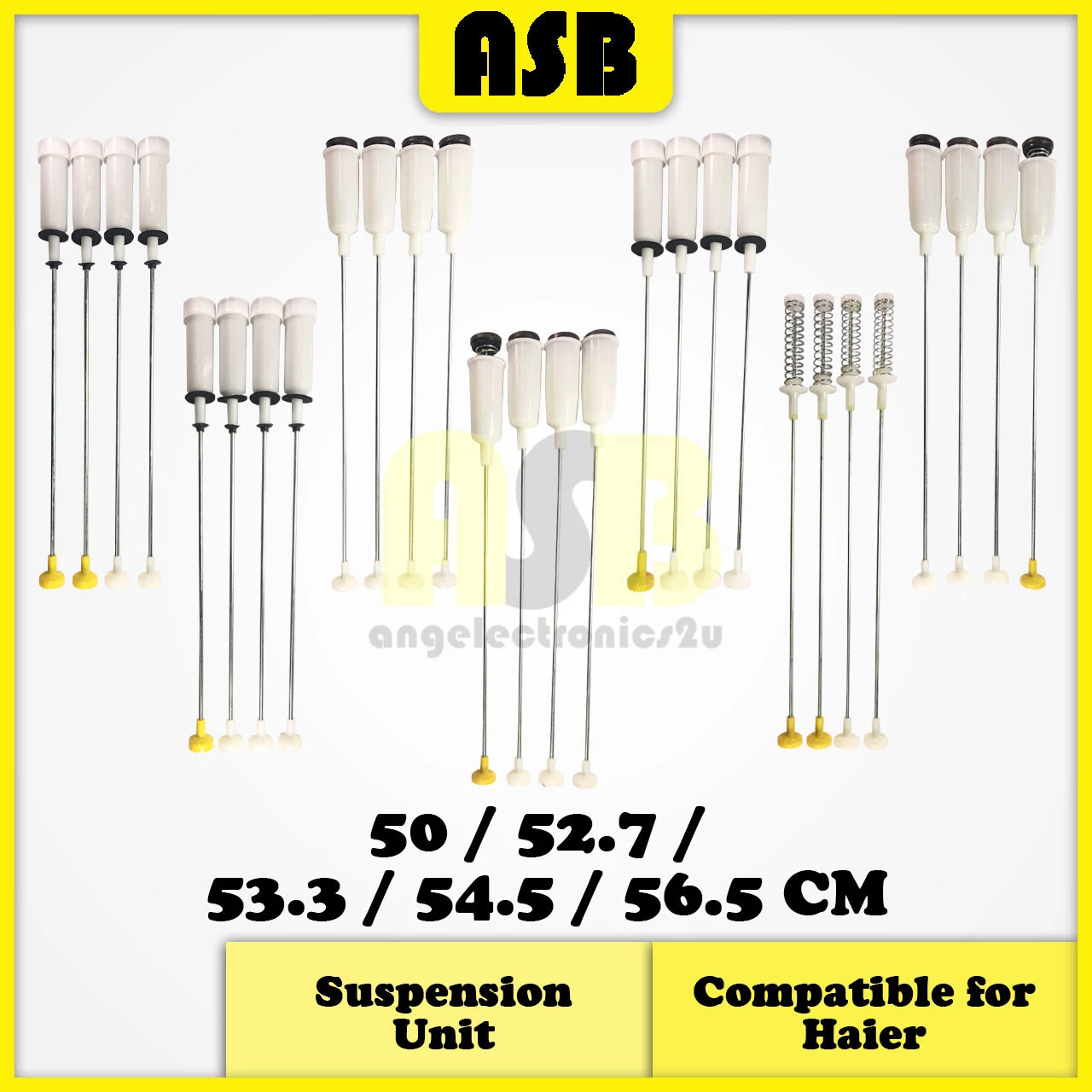 (4pcs) ( Compatible : Haier ) Washing Machine Absorber / Suspension Unit  ( 4 Pcs / Set )